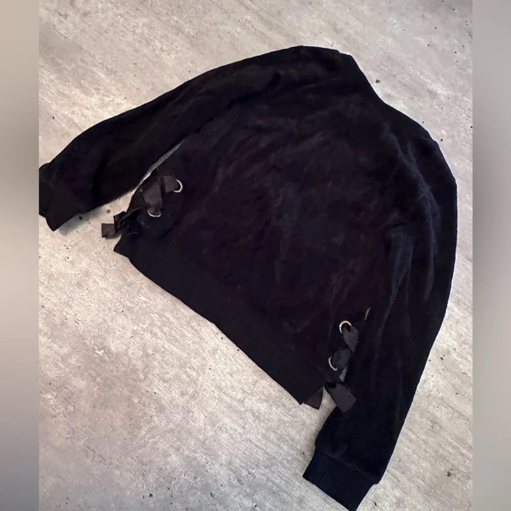 Juicy Couture Black Top with Gold Accents Size 4 Kids
